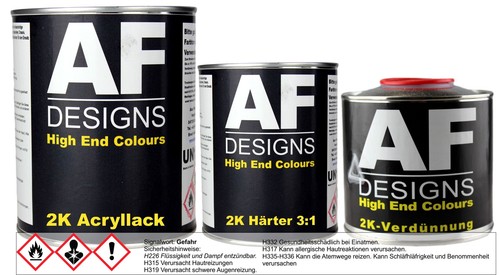 Liter acryl lack set - 2k, für